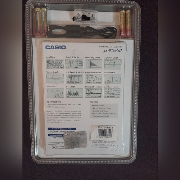 Casio fx-9750GII Graphing Calculater - Picture 2 of 2